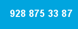 928 875 33 87 928 875 33 87